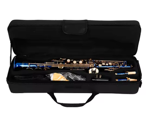 All'ingrosso/OEM/prezzo di fabbrica <span class=keywords><strong>blu</strong></span> dritto Soprano Sax Sax oro chiave sassano <span class=keywords><strong>sassofono</strong></span> Soprano - Product Image 4