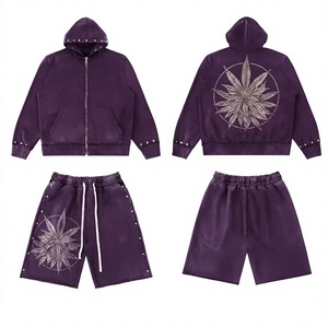 Conjunto de Sudadera con Capucha Oversize Personalizada para Hombre, con Logo Impreso, Tallas Grandes, Sudadera Unisex 100% Algodón, Chándal para Hombre - Product Image 1