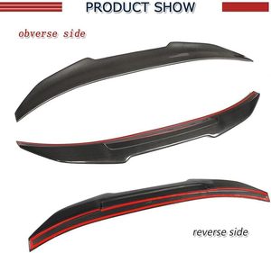 Aileron de coffre arrière en fibre de carbone pour Audi A6 C7 C7.5 S6 2012 2013 2014 2015 2016 2017 Sedan Trunk Lip HighKick Wing - Product Image 3