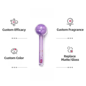 <span class=keywords><strong>Gloss</strong></span> à lèvres et baume à lèvres 2-en-1 changeant de couleur, design sucette aux saveurs fruitées - Product Image 3