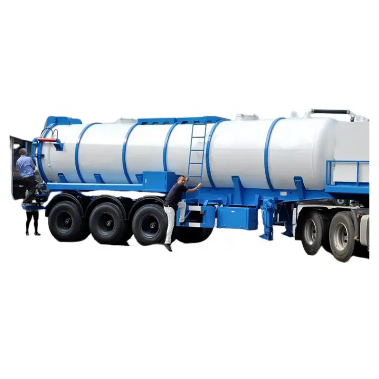 Giá thấp hút nước thải tàu chở 3 trục 6000 gallon bơm chân không Tank Trailer bán cho bán