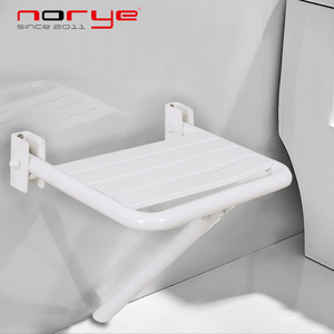 Norye Stainless Steel <b>Folding</b> Bath <b>Stool</b> Wall Mounted For Elderly Bathroom Safety Equipment - Product Image 3