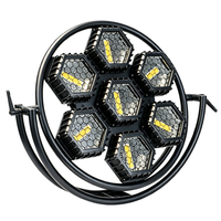 Lampe rétro LED en aluminium 7x50W DMX512 avec indice de protection IP65 et température de couleur réglable pour événements en plein air - GBR-RL750IP