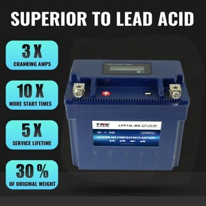 Batería de Arranque para Motocicleta TNE 12V LiFePO4 LFP7SL 12.8V 3Ah 120CCA con Pantalla LCD, Ligera, <span class=keywords><strong>Alto</strong></span> Rendimiento en Frío, 2000 Ciclos - Product Image 6
