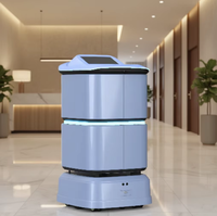 Robot de livraison modulaire 4-en-1 intelligent pour hôtels, avec capacité de charge de 40 kg, idéal pour bureaux, écoles et centres commerciaux