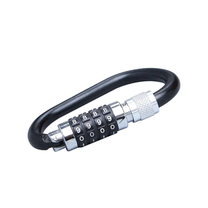 Xách Tay Mini <span class=keywords><strong>4</strong></span> Chữ Số Mã Kết Hợp Khóa Với Cáp Cho Xe Đạp Hành Lý Mũ Bảo Hiểm Ổ Khóa Trọng Lượng Nhẹ Mặc Karabiner Khóa - Product Image 2