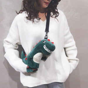 Groothandel Op Maat Super Schattige Rugzak Schattige Groene Dinosaurus Kleine Tas Pluche Speelgoed Rustgevende Pop OEM ODM Meisjes <span class=keywords><strong>Bed</strong></span> Cadeau - Product Image 5