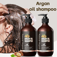 Soins Capillaires Bio à l'Huile d'Argan du Maroc, Shampoing et Après-Shampoing, Crème Corporelle pour Adultes Femme Peau Foncée