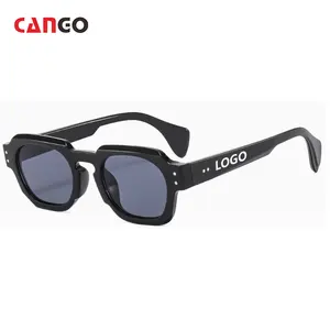 Cango Color personalizado fiesta gafas de sol Vintage Color personalizado gafas de sol Logo gafas Unisex venta al por mayor gafas de sol