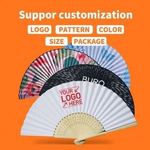 Éventails en bambou personnalisés gravés avec un design d'art populaire, durables, pour mariage et concerts - Product Image 4