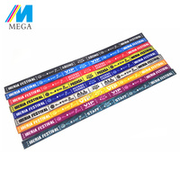 Bracelet en polyester personnalisé pour fête musicale RFID/NFC - Cadeau promotionnel écologique imprimé par sublimation pour événements