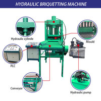 Petite presse à comprimés de narguilé à charbon de bois biomasse machine de fabrication de briquettes ligne de production