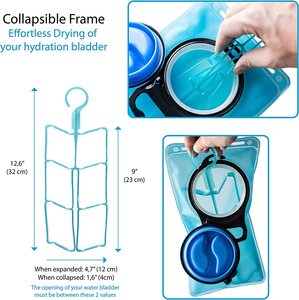 Kit di Pulizia per Sacca d'Idratazione 4 in 1 con <span class=keywords><strong>Set</strong></span> di Spazzole e Supporto per Asciugatura per Serbatoio d'Acqua da Esterno - Product Image 3