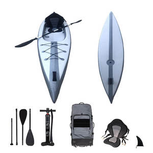 2-Personen Drop-Stitch aufblasbares Angelkajak direkt vom Hersteller Kundenspezifisches PVC-Planen-Kajak 2-Personen-Sitz für langes Meerespaddeln 180kg - Product Image 2