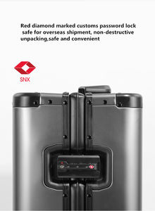 <span class=keywords><strong>20</strong></span> אינץ 'כל לשאת אלומיניום מטען בתא מטען אלומיניום עם תא מטען עם גלגלים ספינר tsa נעל מזוודה יוקרה לנסיעה - Product Image 4