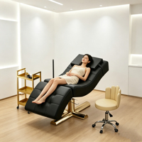 Table de massage moderne blanche, noire et colorée, mobilier de salon avec design incurvé pour salon de beauté, salon et atelier