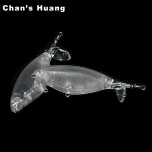 Chan's Huang Rotate Unpainted Topwater Bait 5g 10g Floating Popper Lures Quality Hard Bait Fishing Blanks Bass Pike DIY Tackle