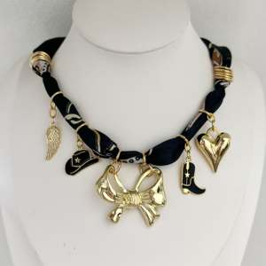 Bijoux <span class=keywords><strong>de</strong></span> mariage bohème pour la plage, breloques en forme <span class=keywords><strong>de</strong></span> cœur <span class=keywords><strong>de</strong></span> <span class=keywords><strong>poisson</strong></span>, cerise, mauvais œil, bottes, fraise, citron, ruban <span class=keywords><strong>de</strong></span> soie, collier, accessoires colorés - Product Image 3