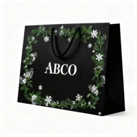 Sac cadeau de luxe marron violet recyclable Logo imprimé personnalisé pour les petites entreprises pour les vêtements Parfum Shopping Expositions Artisanat
