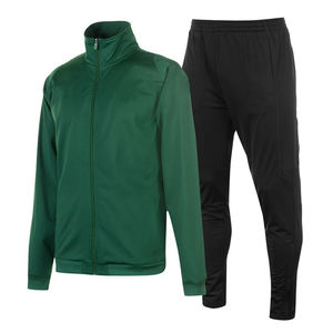 Custom Logo High Quality Breathable Dry Fit Polyester <b>Retro</b> Sporty Stand Collar Mens Sportswear <b>Tracksuit</b> Set - Product Image 3