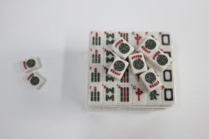 ชุดไพ่นกกระจอกอเมริกันสุดหรูทันสมัย 166 แผ่น เมลามีน ทนทาน เป็นมิตรกับสิ่งแวดล้อม มีสีให้เลือก น้ำเงิน เขียว ชมพู แดง เบจ - Product Image 3