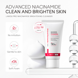 LAIKOU 50g Crème éclaircissante biologique à la niacinamide Nettoyant visage blanchissant qui nettoie en profondeur les pores et minimise les points noirs - Product Image 2