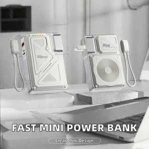 พาวเวอร์แบงค์แบบพกพาใส 10000mAh 35W ชาร์จเร็ว สายในตัว ปลั๊กพับได้ ช่องเสียบ Type-C เหมาะสำหรับการเดินทาง - Product Image 2
