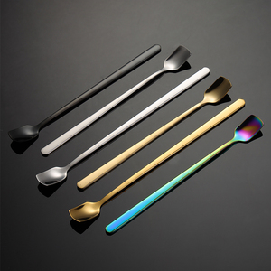 <span class=keywords><strong>Cucchiaino</strong></span> di caffè in acciaio inossidabile 304 per uso alimentare con manico <span class=keywords><strong>lungo</strong></span> cucchiaio quadrato per mescolare il tè - Product Image 5