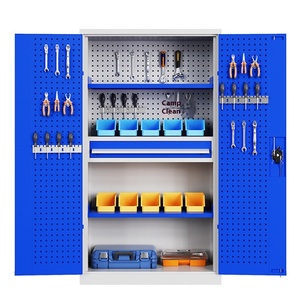 Customizable Heavy-Duty Metal &amp; Steel Double-Door Tool Cabinet Auto Repair <strong>Workshop</strong> <strong>Drawer</strong> Type with OEM Support - Product Image 1