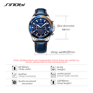 Men's <b>Watch</b> Multifunctional Chronograph Sports <b>Watch</b> Quarter Orange Luminous Men's <b>Watch</b> - Product Image 3