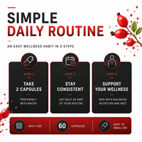 Capsules de Vitamine C en Gros, Aliment Complet, 1000mg de Cynorrhodon avec Bioflavonoïdes d'Agrumes et Peau de Cerise d'Acerola, Complément Éclat de la Peau, OEM