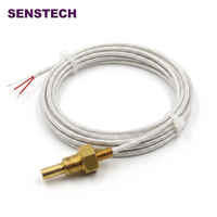 Sensor de Temperatura para Automóvil PT1000 con Carcasa de Cobre M10 de Conductividad Rápida, Cable de PTFE Resistente a la Flexión