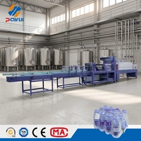 Machine d'emballage sous film rétractable multifonctionnelle de type linéaire pour eau potable automatique avec contrôle PLC