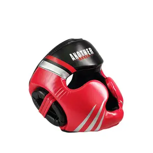 Protetor de cabeça para kickboxing, equipamento de cabeça profissional preto para proteção facial masculina, capacete de luta