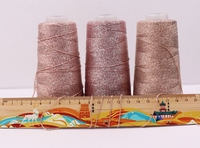 Fil métallique 100% polyester Lurex 350m, ruban creux, 50g, fil à tricoter écologique recyclé, idéal pour le tissage et la broderie
