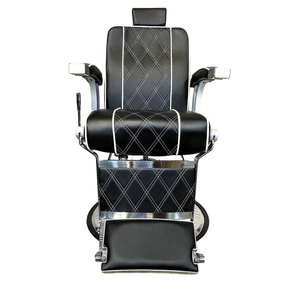 Ghế cắt tóc thủy lực màu đen cổ điển, bán chạy năm 2025, thiết kế châu Âu dành cho nam, xoay 360 độ, điều chỉnh độ cao, phù hợp cho trường học - Product Image 1