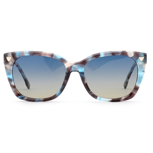 Gafas de Sol de Acetato con Logotipo Personalizado, Montura Ovalada Blanca, Lentes Polarizadas TAC para Mujer - Product Image 6
