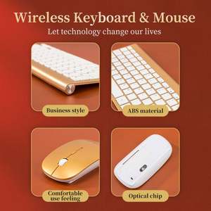 Custom logo 7-in-1 Wireless Keyboard <b>Mouse</b> USB Drive Bluetooth Speaker <b>Pen</b> Vacuum Cup Umbrella Set for Motivating Employees Gift - Product Image 3