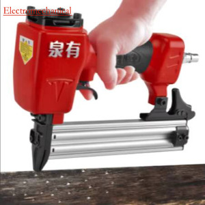 QY-F30C Upgraded Power Tools High Quality Aluminium Tool Air Industrial Grade Nail Stapler <b>Pneumatic</b> Gun - Product Image 5