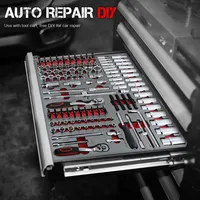 Vente en Gros OEM Coffret d'Outils Professionnel 339 Pièces Acier Chrome Vanadium Clé à Cliquet Douille 1/2 Pouce Pinces Réparation Automobile Garage