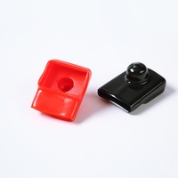 Cubierta protectora de barra de cobre de PVC personalizada (negro/rojo) tapa de aislamiento de batería resistente al calor impermeable para tapas de extremo de cable