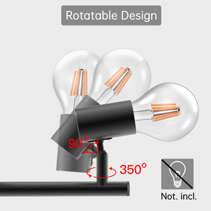 <span class=keywords><strong>Spot</strong></span> de <span class=keywords><strong>plafond</strong></span> LED d'intérieur moderne éclairage réglable E27 Downlight bois <span class=keywords><strong>noir</strong></span> métal corps en aluminium Dimmable 3000K-6000K température de couleur - Product Image 3