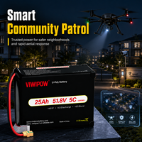 VIWIPOW Produsen Grosir Baterai Drone Kapasitas Tinggi Semi-Solid State 51.8V 14S 25000mAh untuk Drone Keamanan UAV