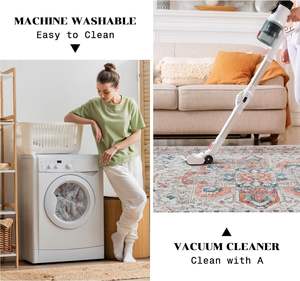 Tappeto da soggiorno <span class=keywords><strong>persiano</strong></span> <span class=keywords><strong>di</strong></span> grandi dimensioni Vintage antiscivolo in lana sintetica lavabile a macchina tappeto centro Area in difficoltà tappetino stampato - Product Image 2