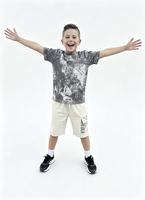 Ensemble 2 pièces T-shirt à manches courtes imprimé et short cargo de haute qualité – Tenue décontractée d'été, survêtement tendance pour la rue