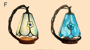 Abajur <span class=keywords><strong>tiffany</strong></span> original fait à la main vitrail arqué lampe de chevet bureau unique salon veilleuses lampes de table luxe - Product Image 6