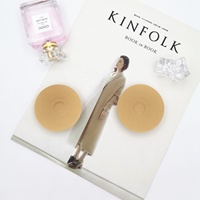 Pegatinas de Silicona para Pezones, Anti-Impactos, Impermeables, Anti-Reflejos, Transpirables, Redondas, Invisibles, para Mujer