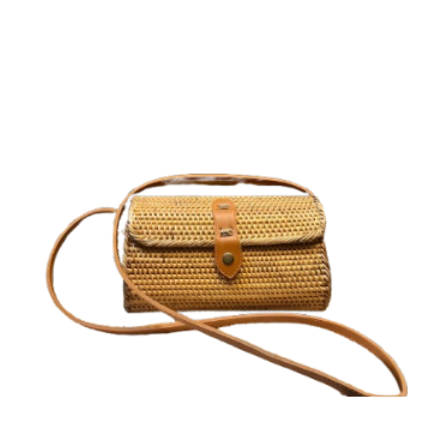 Bolsa De Totalizador De La Ratán Natural