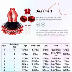 Uniforme de Porrista para Niñas, Top Halter con Lentejuelas y Tutú Brillante, Disfraz de Porrista Infantil para Actuaciones y Días de Juego, Personalizado - Product Image 6
