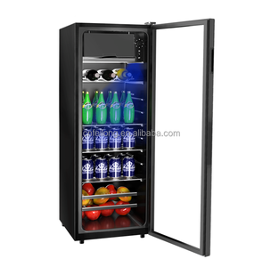 230L SL-230 MEILLEURE étagère en acier d'approvisionnement d'usine 110V R134a Mini <span class=keywords><strong>réfrigérateur</strong></span> transparent à porte unique pour boissons et vin - Product Image 5